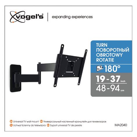 Vogels | Wall mount | MA2040-A1 | Full motion | 19-40 "" | Maximum weight (capacity) 15 kg | Black - 5